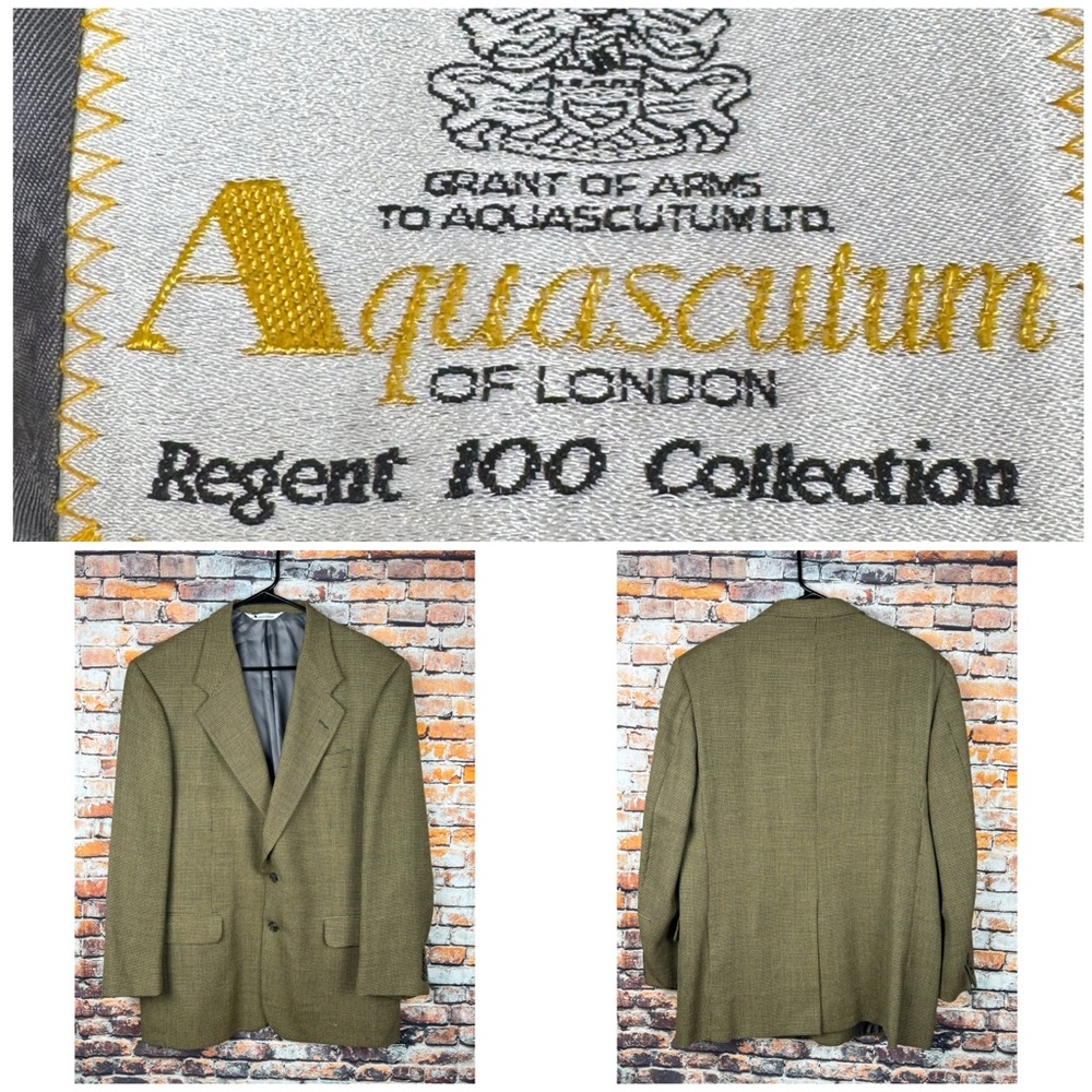Aquascutum of London Nailhead 2-Button Sports Coat 40 Reg H Stockton Atlanta